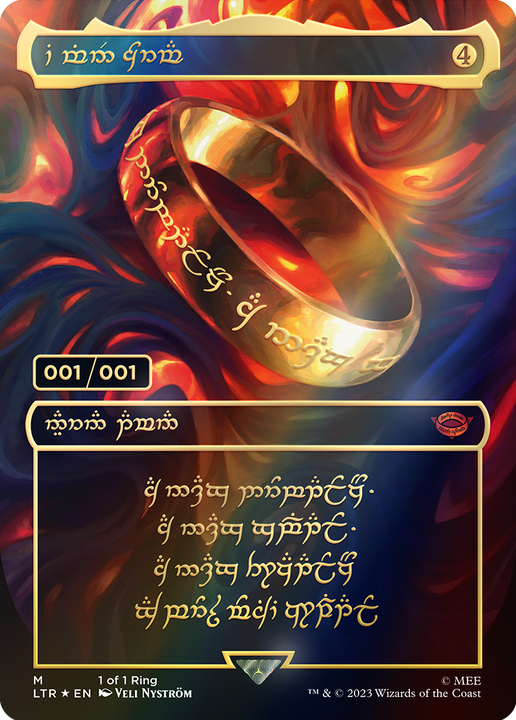 The One Ring · The Lord of the Rings: Tales of Middle-earth (LTR) #0 ·  Scryfall Magic The Gathering Search